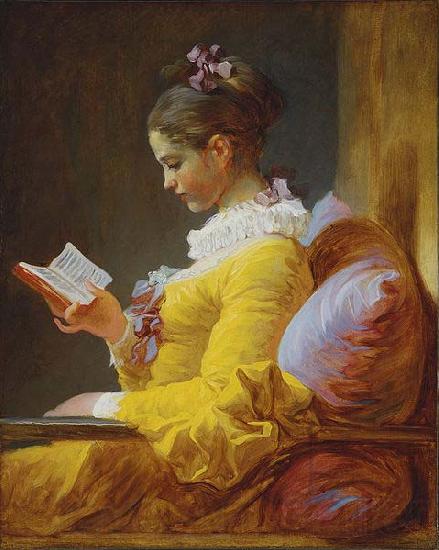 Jean-Honore Fragonard A Young Girl Reading
